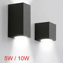 Luces Led de pared impermeables para interiores y exteriores, lámpara montada en superficie, cubo, luz para porche, 5 W, 10W, IP65 2024 - compra barato