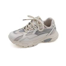 Zapatillas de deporte de malla estilo de Hong Kong versión Ulzzang Harajuku, deportes salvajes, informales, para correr, tendencia, 2019 2024 - compra barato