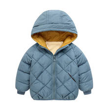 Winter Boys Jackets Hooded Outerwear Girls Warm Jacket Children Clothing Fashion Kids Zipper Coat Jacket Baby Outerwear Jackets 2024 - купить недорого