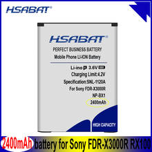 HSABAT-Batería de NP-BX1 de 2400mAh para FDR-X3000R, para Sony HDR-AS300R, RX100, AS100V, AS300, HX400, HX60, AS50, WX350, AS300V, FDR-X3000 2024 - compra barato
