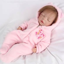 55cm Very soft reborn dolls can be hugged silicoen baby Lifelike girl with real reborn baby clothes child reborn mold gift toy 2024 - buy cheap