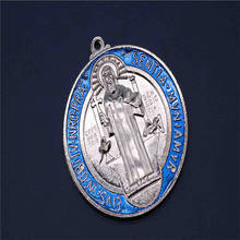 100 pieces / large Saint Benedict Cross Medal amulet character Benedict Medal holder charm medal jewelry 2024 - buy cheap