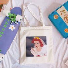 Bolsa de mensajero de princesa de moda para mujer, bolso de lona de hombro bonito, informal, de compras, de dibujos animados 2024 - compra barato