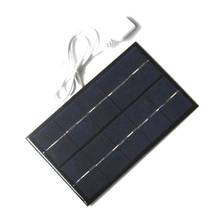 Ventilador de Panel Solar de 2W y 5V, cargador Solar portátil USB para exteriores, generador de polisilicio, carga rápida de viaje, alta eficiencia 2024 - compra barato