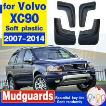 Para volvo xc90 2007-2014 mudflaps 2008 2009 2010 2011 2012 2013 frente traseira do carro mud flaps respingo guardas lama aleta para-lamas fender 2024 - compre barato