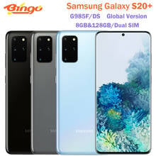 Оригинальный сотовый телефон Samsung Galaxy S20 + S20 Plus G985F/DS глобальная версия, 4G, LTE, поддержка двух SIM-карт, 6,7 дюйма, 8 ГБ и 128 ГБ, Exynos, NFC, сканер отпечатка пальца 2024 - купить недорого