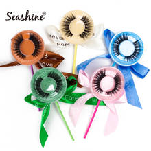 Seashine 10Pairs pairs Lashes with lollipop case False Eyelashes Dramatic Fake Lashes Makeup Eyelash Extension Silk Eyelashe 2024 - buy cheap