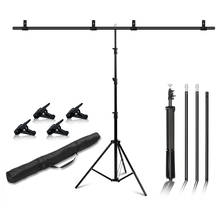 Photography T-Shape Background Frame Photo Backdrop Stands Support System Stands With Bag Clamps For Photo Studio Multiple Sizes 2024 - buy cheap