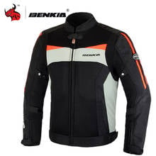 BENKIA Motorcycle Jacket Protective Gear Men Moto Motocross Jacket Summer Breathable Mesh Moto Jacket Motorcycle Jacket Armor 2024 - buy cheap
