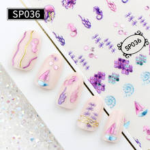 1 Sheet Gold Silver Lines Strip 3D Nail Sticker Gold Flower Vine Diamond Necklace Gel Polish Slider Accessories Nail Sticker 2024 - buy cheap