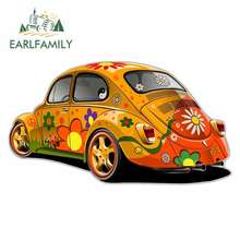 EARLFAMILY 13cm  Funny Car Stickers Vinyl Fine Waterproof Colorful for Beetle Graphics Decals Occlusion Scratch for Vehicles JDM 2024 - buy cheap