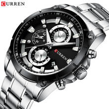 Watches Men Top Luxury Brand CURREN Quartz Fashion Men's Watch Steel Waterproof Sports Wrist Watch chronograph Relogio Masculino 2024 - buy cheap