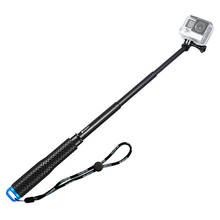 Bastão de selfie extensível de 19 ", vara telescópica de liga de alumínio para gopro hero 5/4/3 +/3 sj4000 sj5000 sj6000 action 2024 - compre barato