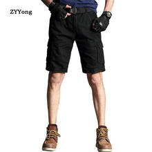 ZYYong-pantalones cortos informales de verano para hombre, mono militar Simple, de algodón, cómodos, 29-40 2024 - compra barato