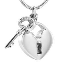 Key Heart Urn Necklace for Ashes Keepsake Pendant that Holds Ashes Memorial Cremation Jewelry for Women 2024 - buy cheap