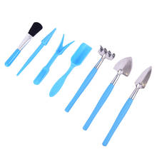 7Pcs Gardening Tools Set Miniature Shovel Brush Widger.Succulent Planting Helper Aug24 Whosale&DropShip 2024 - buy cheap