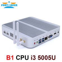 Partaker B1 Mini PC Intel Core i3 5005U Office Computer 4K 300M WiFi HDMI VGA 6*USB Gigabit Ethernet Windows 10 Linux HTPC 2024 - buy cheap
