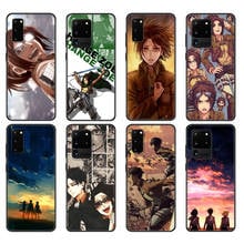 Capa preta de tpu para samsung galaxy, s20/s20 plus/s20 ultra/s20 +/s20fe, capa traseira de attack on titan hanji 2024 - compre barato