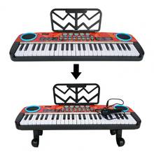 Электронное пианино 4901A, клавиатура с 49 клавишами, многорежимное, музыкальные игрушки для начинающих, детский подарок, музыкальный инструмент 2024 - купить недорого
