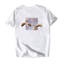 MICHELANGELO 3d футболки мужские футболки Harajuku забавная Мужская футболка с рисунком Мужская хип-хоп 100% хлопковая уличная футболка Футболки Топы Homme 2024 - купить недорого