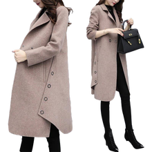 2019 New Autumn Winter Coat Women High Quality Wool Blend Cardigan Jacket Coat Oversize Long Trench Coat Outwear Wool Coat Women 2024 - buy cheap