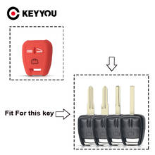 KEYYOU-funda de silicona para mando a distancia, Protector de 3 botones para Vauxhall Opel Astra Zafira Vectra Tigra Omega Signum Fob, 10 Uds. 2024 - compra barato