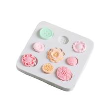 Buttons Shape Silicone DIY Fondant Cake Decorating Tools Soap Moulds Candy Chocolate Mold Baking Accessories Kitchen Tools 2024 - buy cheap