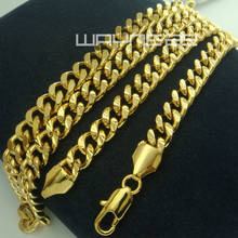 Gold color men Chain Necklace Jewelry N232 2024 - buy cheap