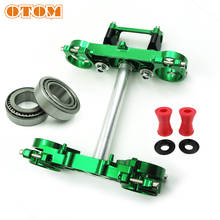 OTOM Motorcycle Triple Tree Clamps Bar Riser Aluminum CNC Front Shock Handlebar For KAWASAKI KX250F KX450F Dirt Bike Accessories 2024 - buy cheap