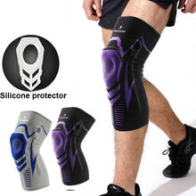 Non-slip Knee Pads with Support Silicone Padded Elastic Kneepad Protective Gear Patella Brace Support Running Basketball 2024 - buy cheap