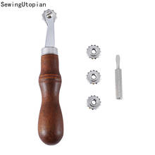 Leather Craft Tools American Spacing Wheel Punching with 4 Wheels DIY Handmade Leather Stitching Sewing Holes Tools 2024 - buy cheap