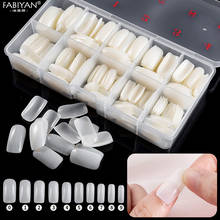 1 Empty Box + 500pcs Tips Natural Color Full Cover False French Nail Art Artificial Acrylic Gel UV  Manicure DIY Tools Set 2024 - buy cheap