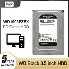 Wd-drive de disco rígido preto original, hd de desempenho de 1tb 3.5 hdd, 7200 rpm, sata 6 gb/s 64mb de cache-wd1003fzex 2024 - compre barato