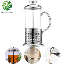 Manual Coffee Espresso Maker Pot French Coffee Tea Percolator Filter Stainless Steel Glass Teapot Cafetiere Press Plunger 350ml 2024 - buy cheap