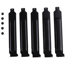 5pcs/lot Black Metal Slot Covers Dust Filter Blanking Plate For PCI 2024 - buy cheap