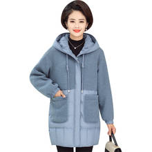 2020 Plus size 4XL Winter Parka Middle aged Women Down cotton Coat Flocking Thicken Hooded Jacket Female Warm Winter Coats G772 2024 - buy cheap