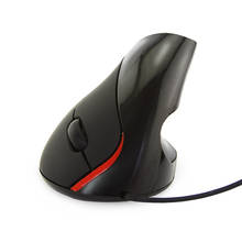 Mouse vertical ergonômico barato com fio, 1600 dpi, usb, para jogos, computador 2024 - compre barato