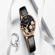 Новый бренд CURREN Модные Reloj Mujer кожаный ремешок кварцевые часы повседневные водонепроницаемые женские часы Relogio Feminino женские часы 2024 - купить недорого