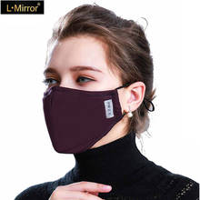 L.Mirror 1Pcs Fashion Mask Dust Anti Pollution PM2.5 Activated Carbon Filter Insert Washed Reusable Pollen Cotton Mouth mask 2024 - купить недорого