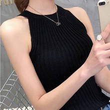 Women Spring Summer Style Knitted Sweater Pullovers Lady Casual O-Neck Sleeveless Pullovers Tops ZZ0057 2024 - buy cheap