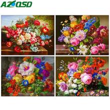 AZQSD 5d Diamond Embroidery Rose Diamond Painting Flower Cross Stitch 5d Diy Full Square Handmade Rhinestones Gift Home Decor 2024 - buy cheap