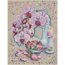 Fallen roses and orchids patterns Counted Cross Stitch 11CT 14CT DIY Chinese Cross Stitch Kits Embroidery Needlework Sets 2024 - buy cheap