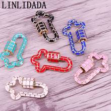 5Pcs Cross Shape Mix Color Enamel Screw Clasp/Lock, Gold Plated, Fashion Necklace Jewelry Making Supplies 2024 - buy cheap