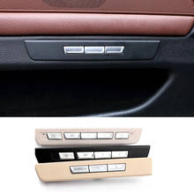 Adesivos de fechadura para porta de carro, adesivos para fechadura de assento de memória para f10 f11 f01 f02 f04 f07 bmw 5 7 series, desbloqueio de assento interruptor de botões guarnição 2024 - compre barato