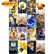 Diamond Painting Full Square Drill Demon Slayer Kimetsu No Yaiba Diamond 5D Embroidery Zenitsu Anime Boy Cross Stitch Wall Decor 2024 - buy cheap