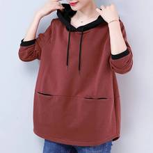 2022 New Sweatshirt Women Loose Spring And Autumn Thin Coat Mother Casual 5XL Fat MM Top Pullover Female Clothing L267 2024 - buy cheap