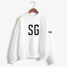 Sudadera de gran tamaño para niños, ropa de calle de pop Bangtan k, sudadera con estampado SG, jerséis de gran tamaño 2024 - compra barato