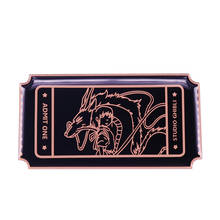 Studio Ghibli Haku Spirit of the Kohaku River Dragon Admit One Ticket enamel pin brooch 2024 - buy cheap