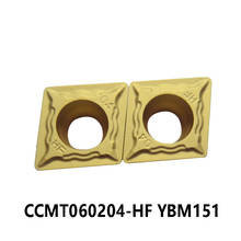 100% Оригинальный CNC карбидная вставка для токарного станка резак CCMT060204-HF YBM151 токарные инструменты CNC CCMT 060204 10 шт./кор. 2024 - купить недорого