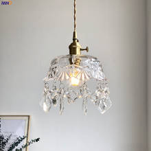 Luxury Crystal LED Pendant Light With Switch Copper Nordic Modern Pendant Lamp For Bar Cafe Bedroom Decor Luminaire Suspendu 2024 - buy cheap